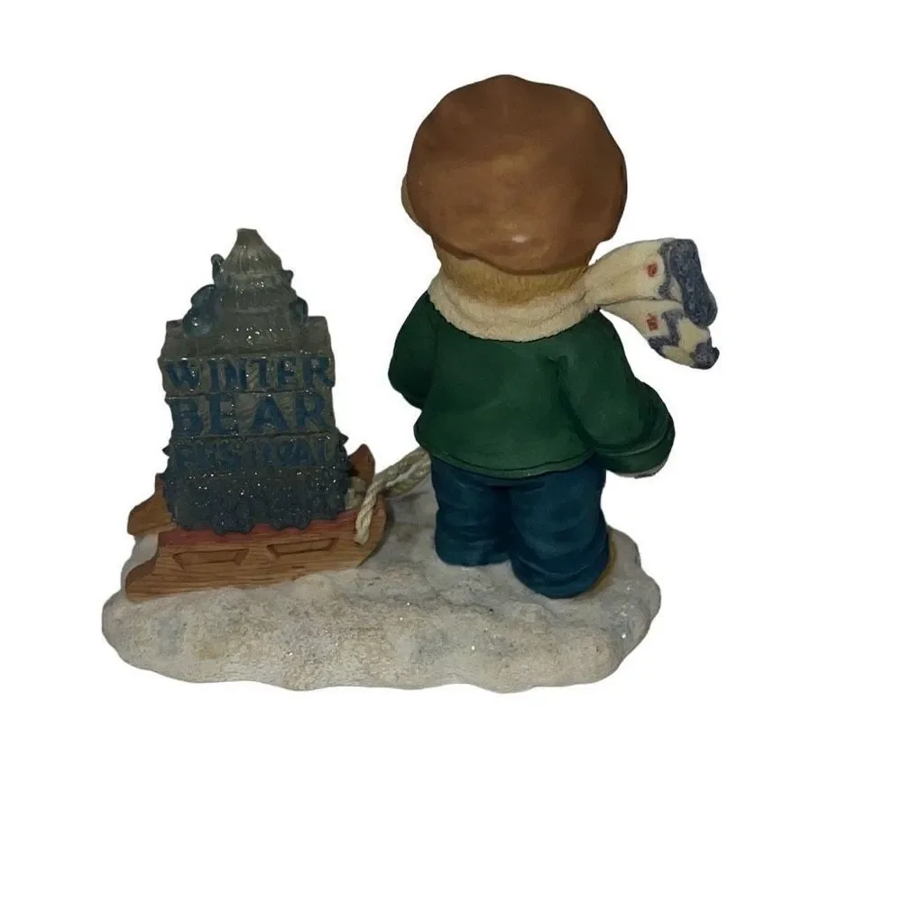 Enesco Cherished Teddies James Going my Way for the Holidays Figurine 1997 READ